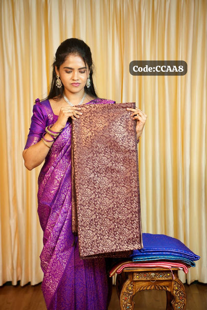 Kanchi semi silk sarees🥰😎📚