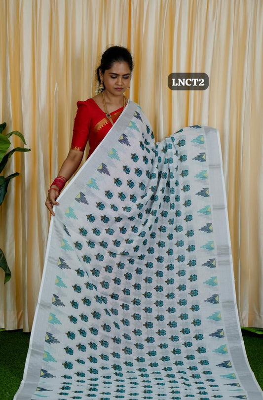 Linen Cotton sarees👇