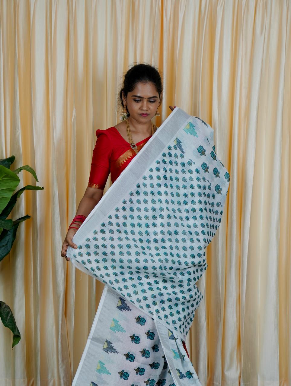 Linen Cotton sarees👇
