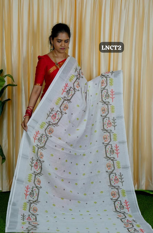 Linen Cotton sarees👇