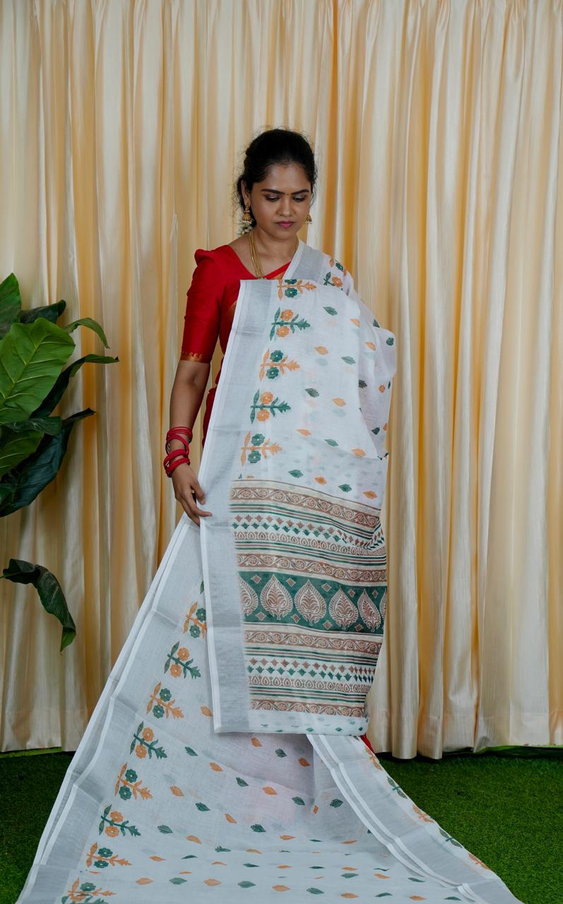 Linen Cotton sarees👇