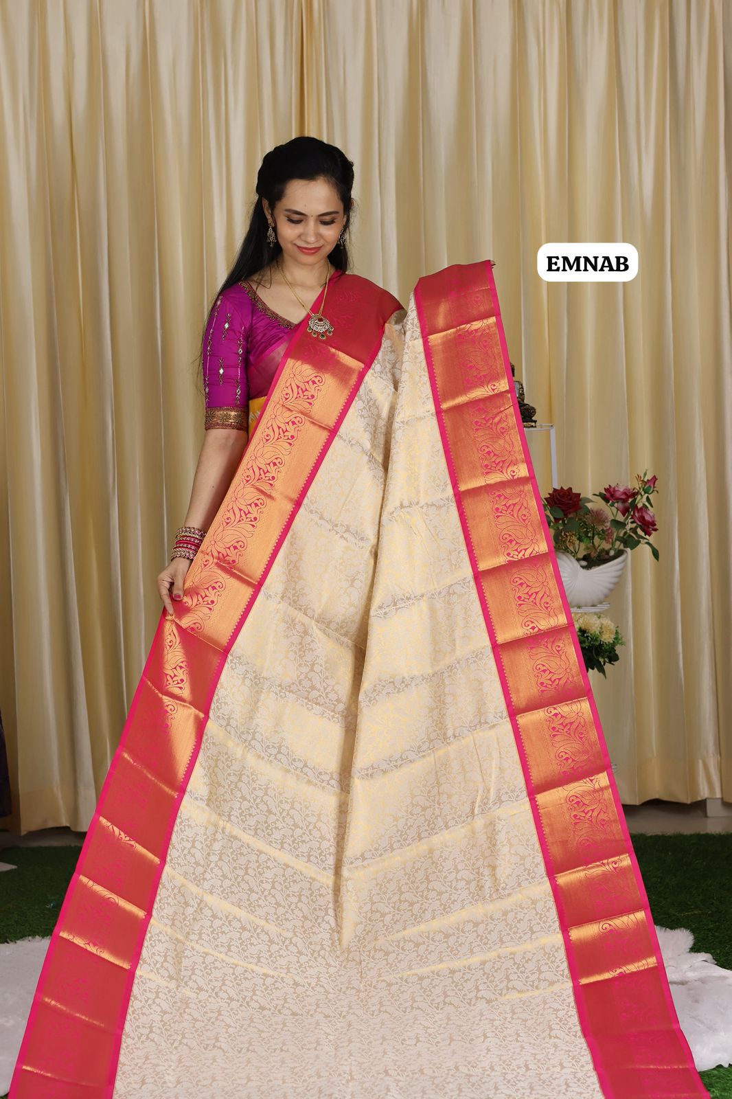 Bridal kanchi semi soft silk saree🥳