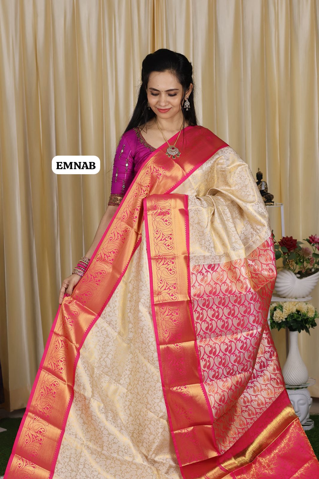 Bridal kanchi semi soft silk saree🥳
