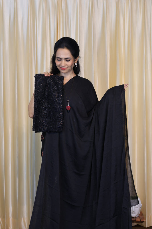 Viscose Space Silk With Heavy Designer Blouse 😍🥳