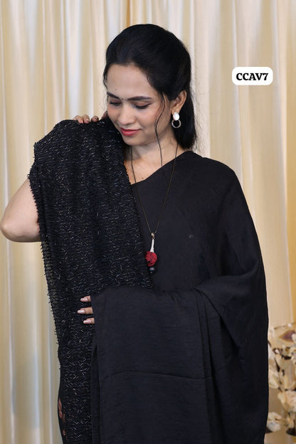 Viscose Space Silk With Heavy Designer Blouse 😍🥳