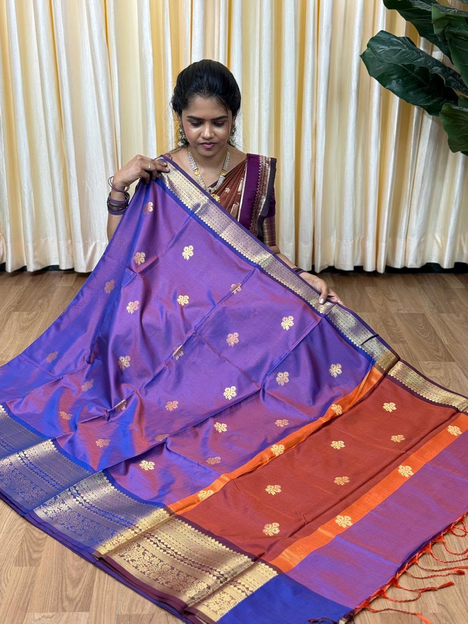 Kanchi semi silk sarees🥰😎📚