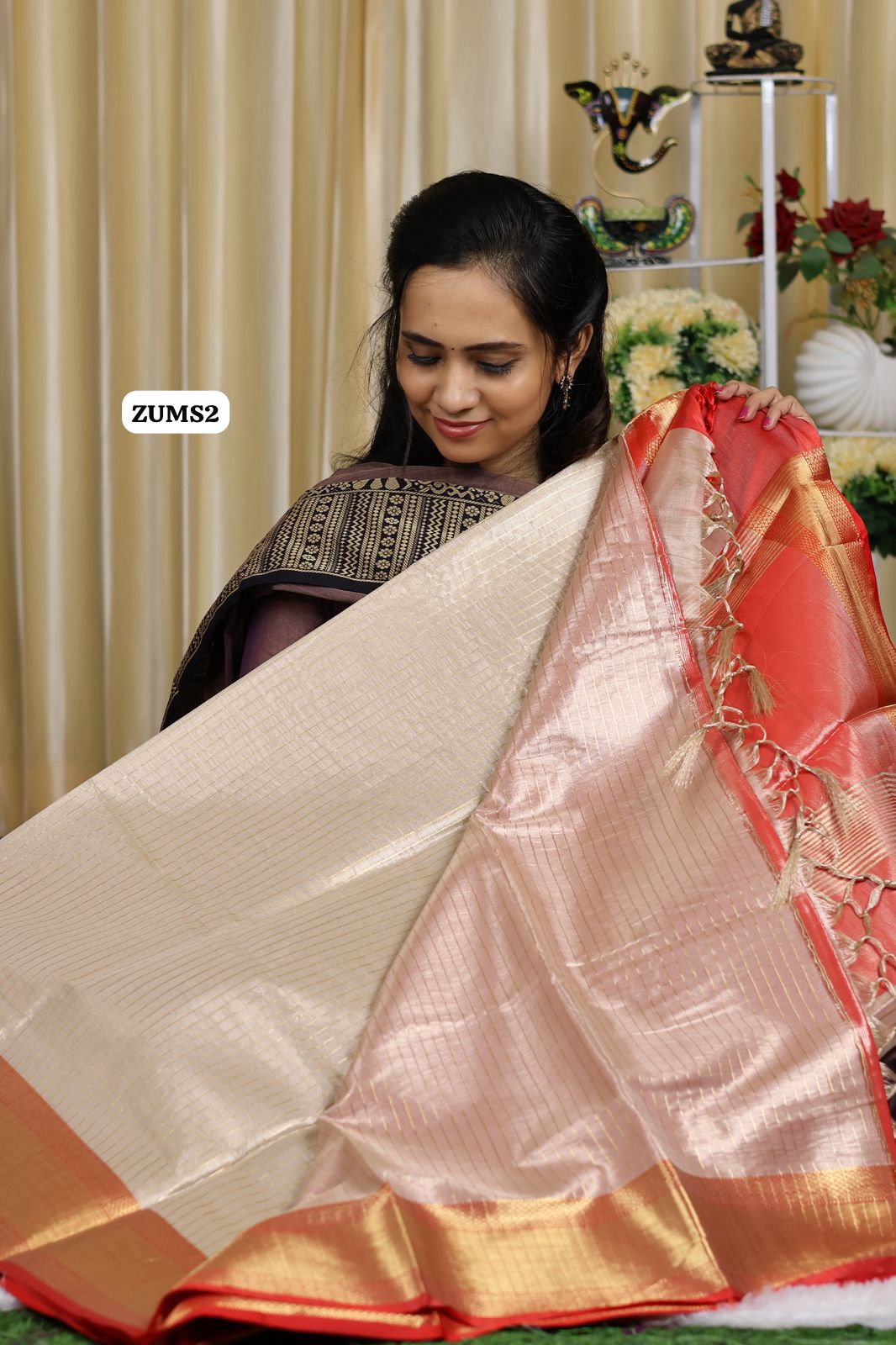 Katan tissue saree 😍🥳