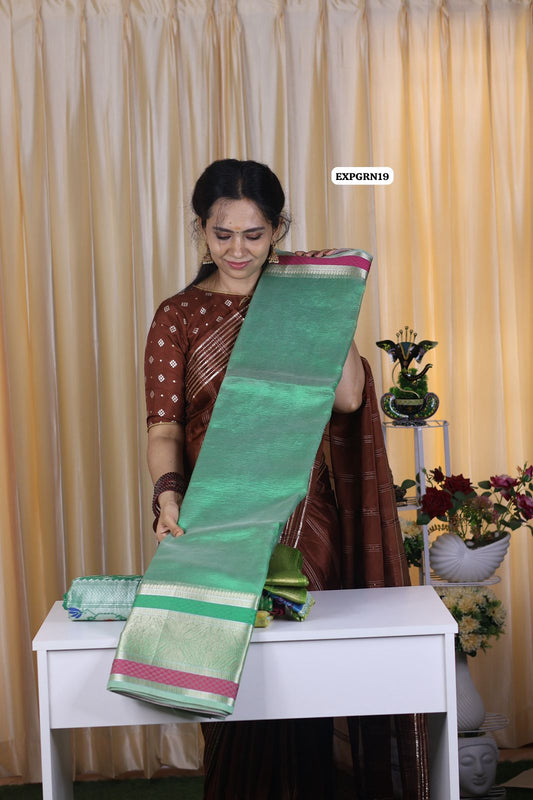 Aadi offer🤩Crushed tissue saree 😍