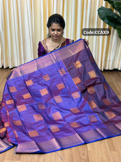Kanchi semi silk sarees🥰😎📚