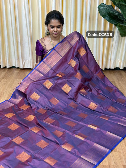 Kanchi semi silk sarees🥰😎📚
