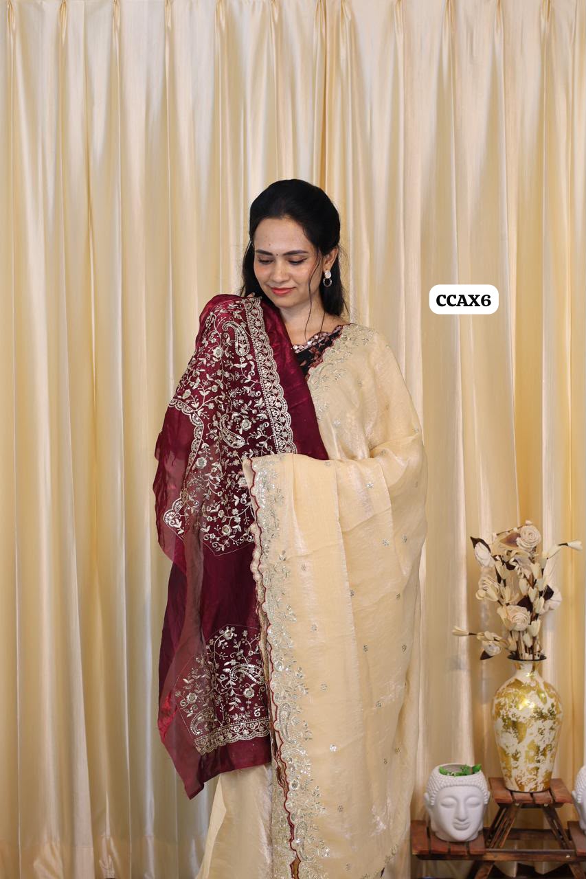 Space silk with unstitched blouse 😍🥳