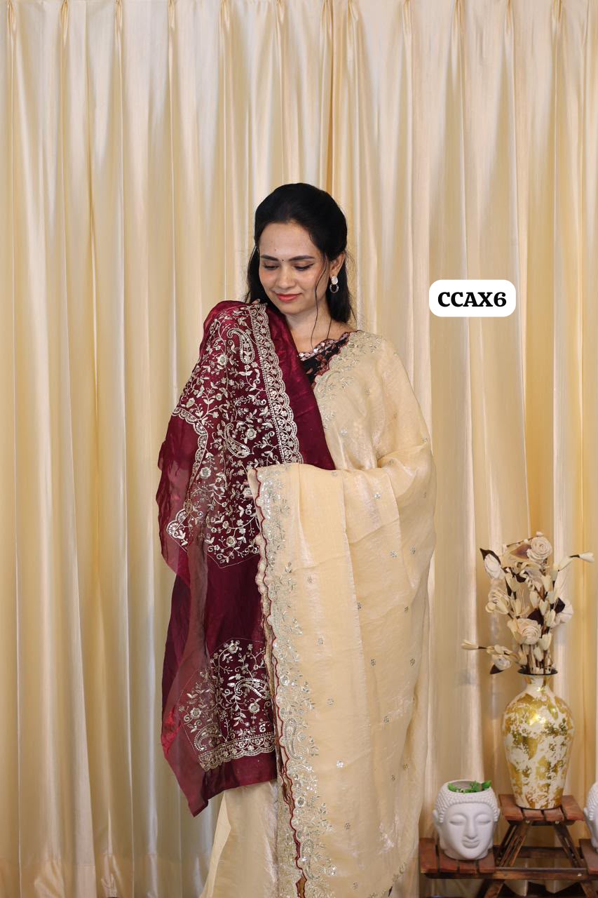 Space silk with unstitched blouse 😍🥳