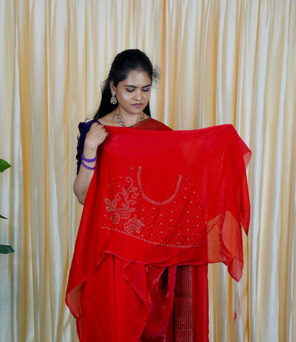 Premium Space silk saree.🥳✅