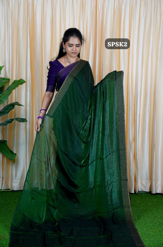 Premium Space silk saree.🥳✅