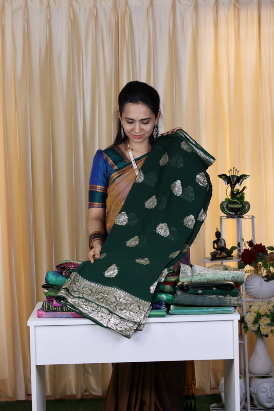 Aadi offer 🤩 viscose georgette saree🤗