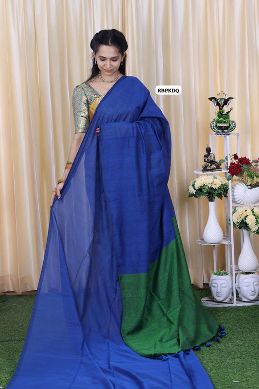 Double shaded kadhi cotton saree🥰🥳