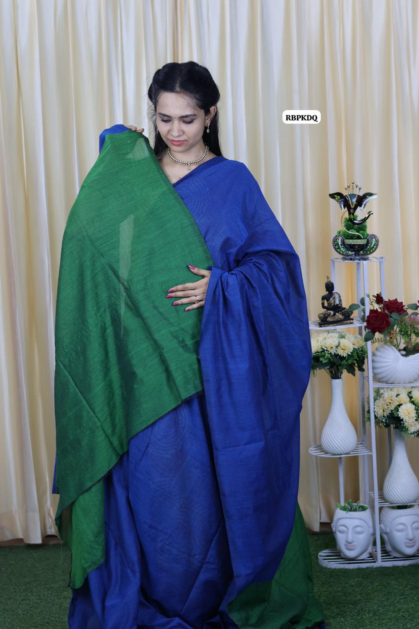 Double shaded kadhi cotton saree🥳