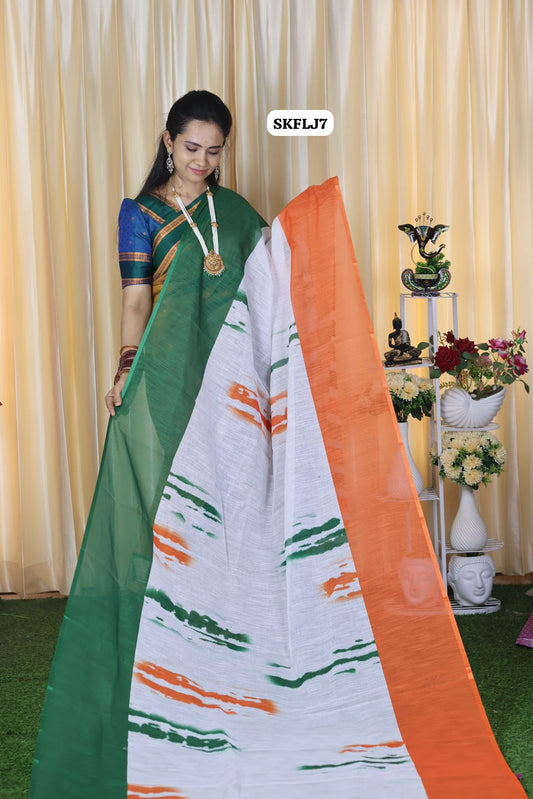 independence day special chanderi cotton saree🥳