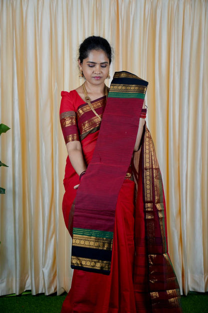 Premium kanchi cotton Running blouse. retta petta border🥰😎