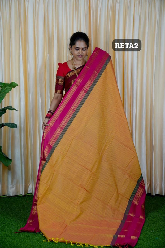 Premium kanchi cotton Running blouse. retta petta border🥰