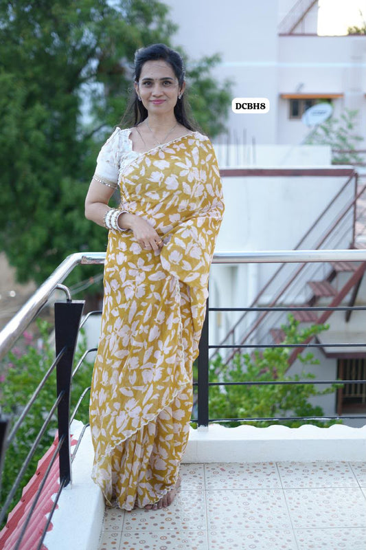 3D digital printed soft chiffon saree😍🥳