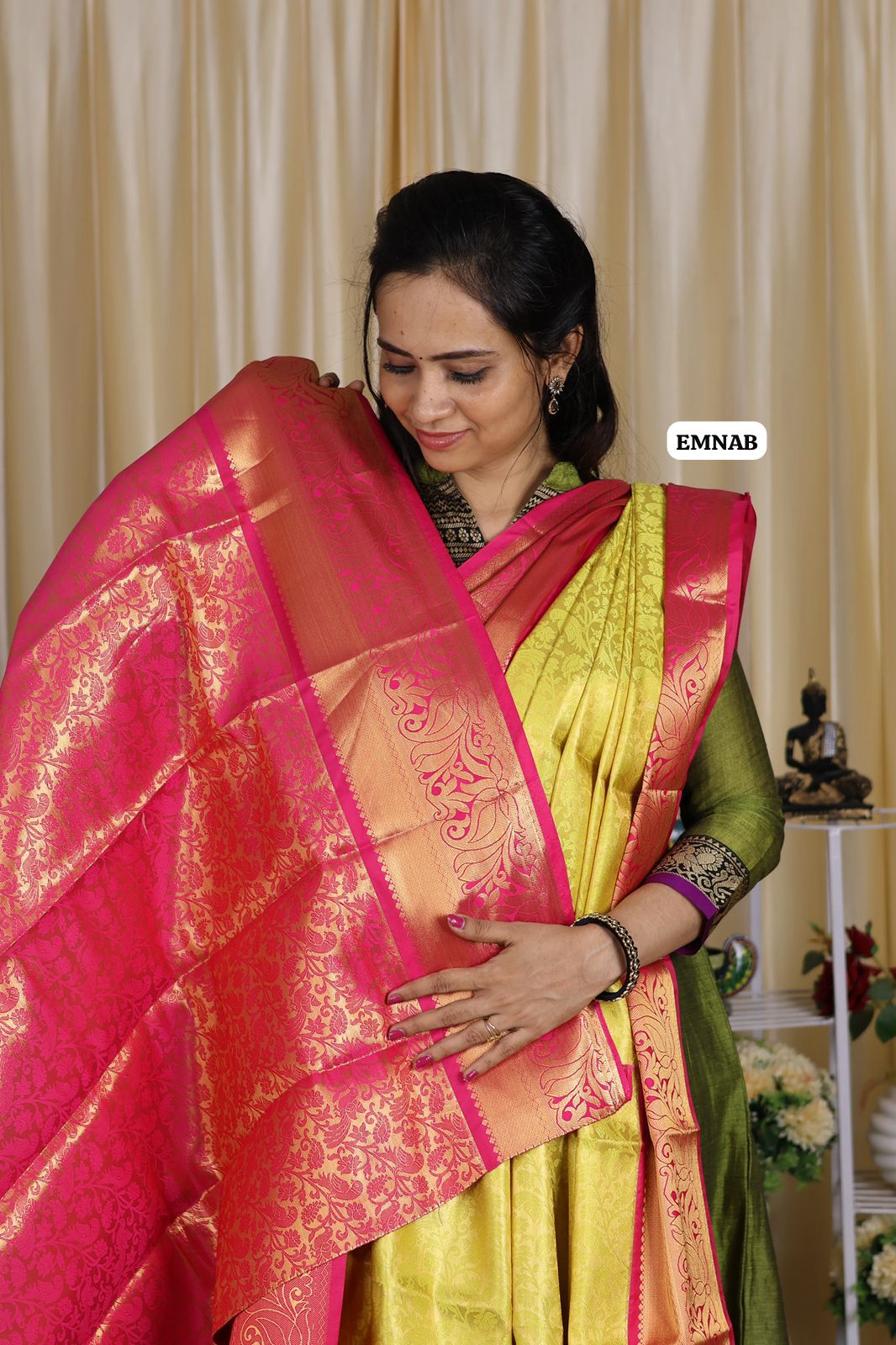 Bridal kanchi semi soft silk saree🥳