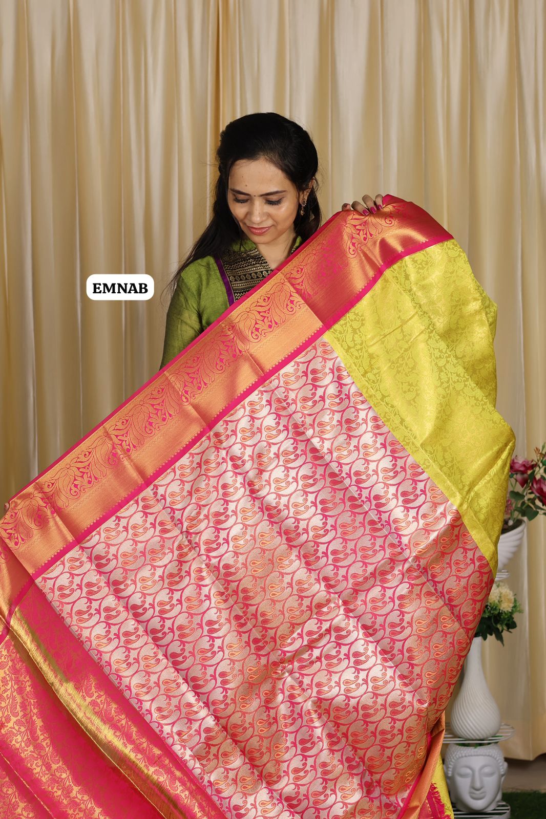 Bridal kanchi semi soft silk saree🥳