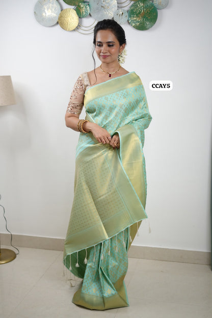Trisha inspired semi silk saree with running blouse 😍🥳