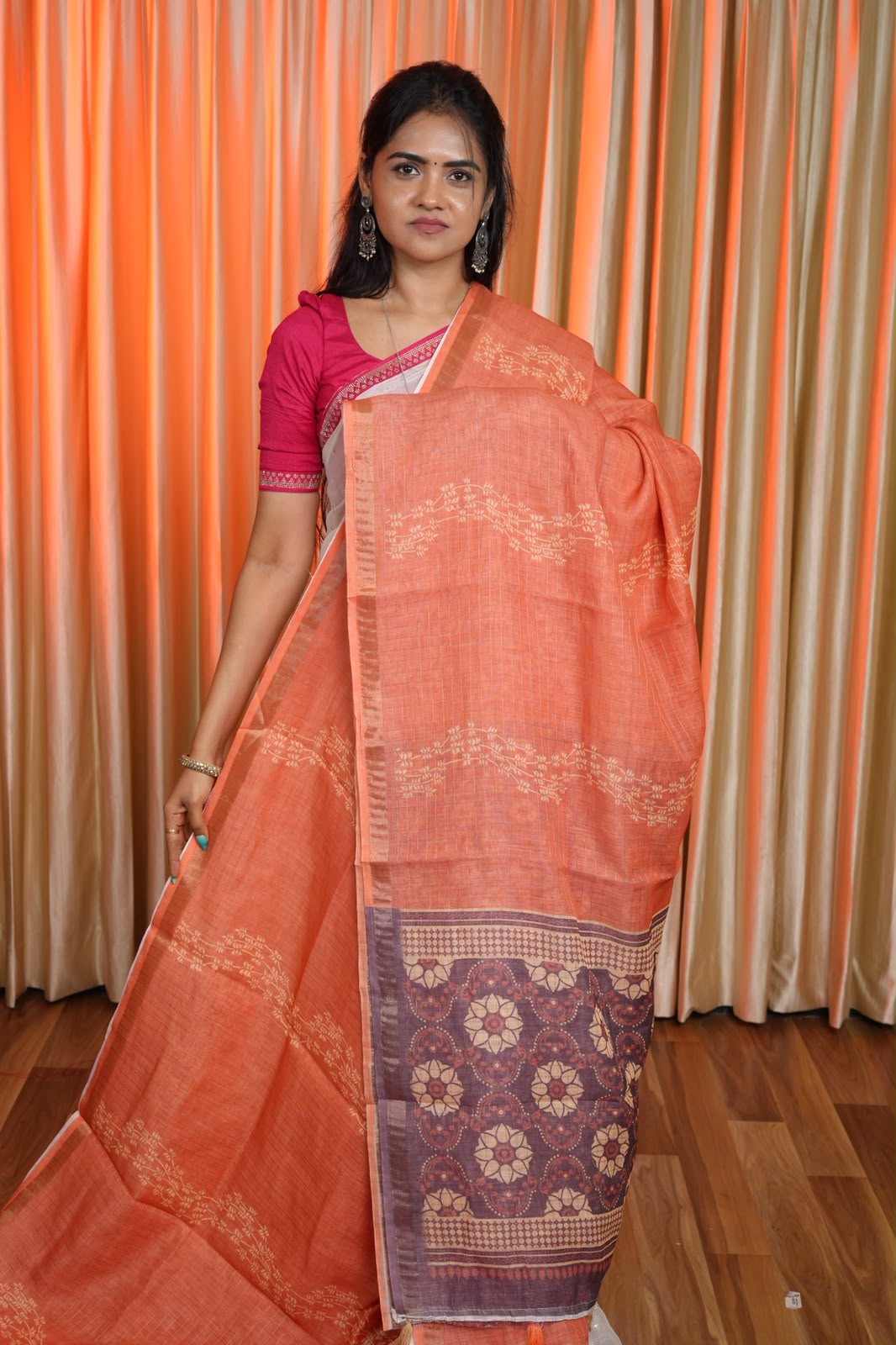 Linen cotton sarees 🥰😎📚