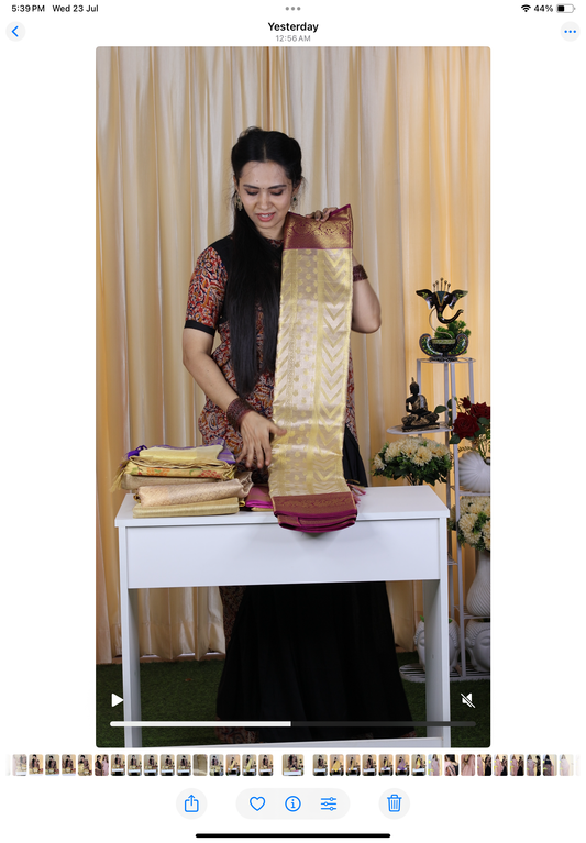 Aadi offer🌹Kanchi inspired semi silk🤗