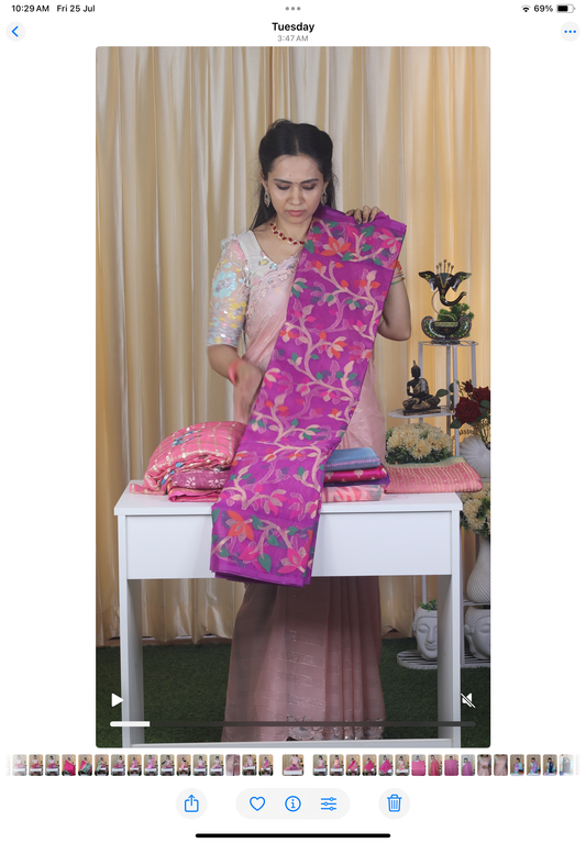 Aadi offer🌹Organza saree😍
