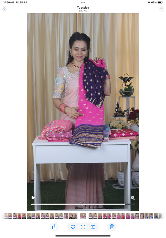 Aadi offer🌹Viscose Georgette saree🤗