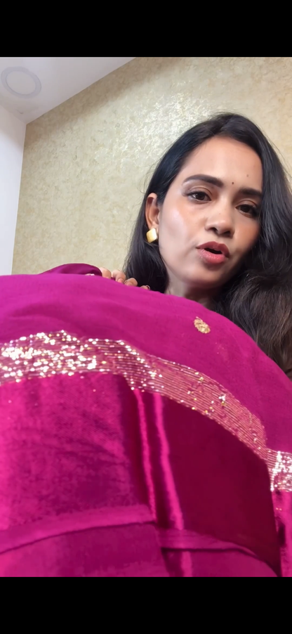 Viscose georgette saree offer😍