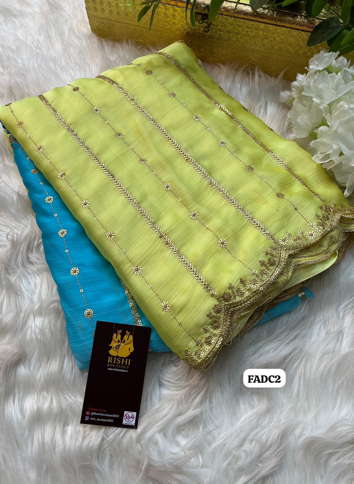 Satin chiffon dual colour shaded saree 🥳 prebook 15 to 20 days