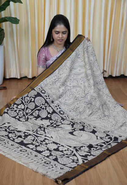 Handloom cotton kalamkariprints🥰😎📚
