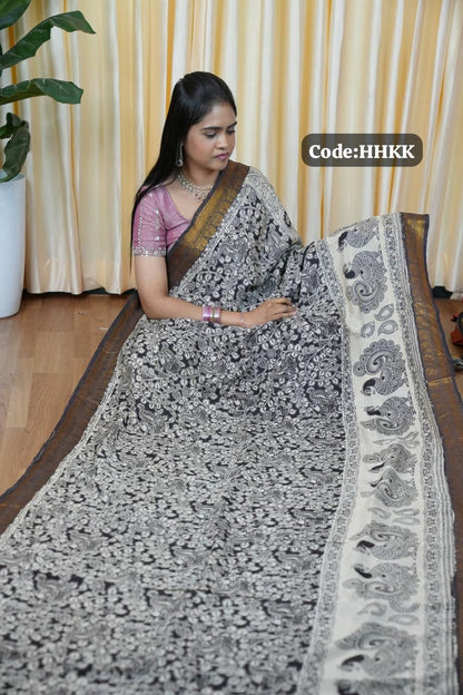 Handloom cotton kalamkariprints🥰😎📚