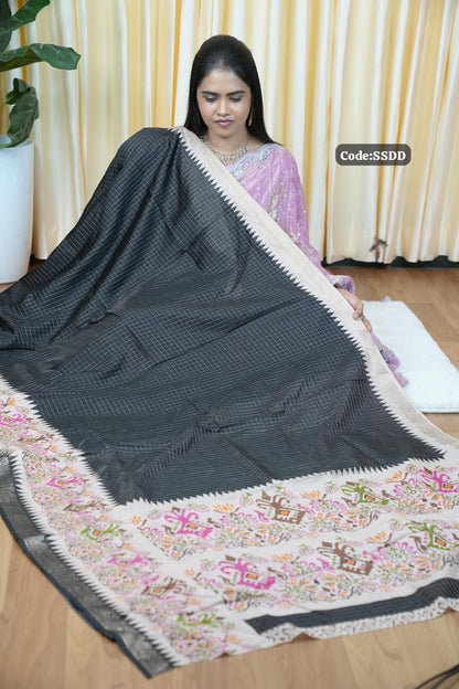 Handloom cotton silk saree🌈