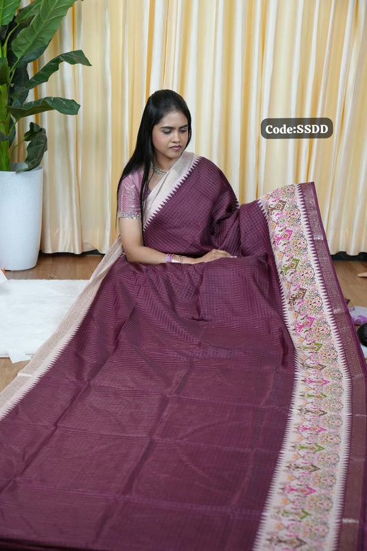 Handloom cotton silk saree🌈