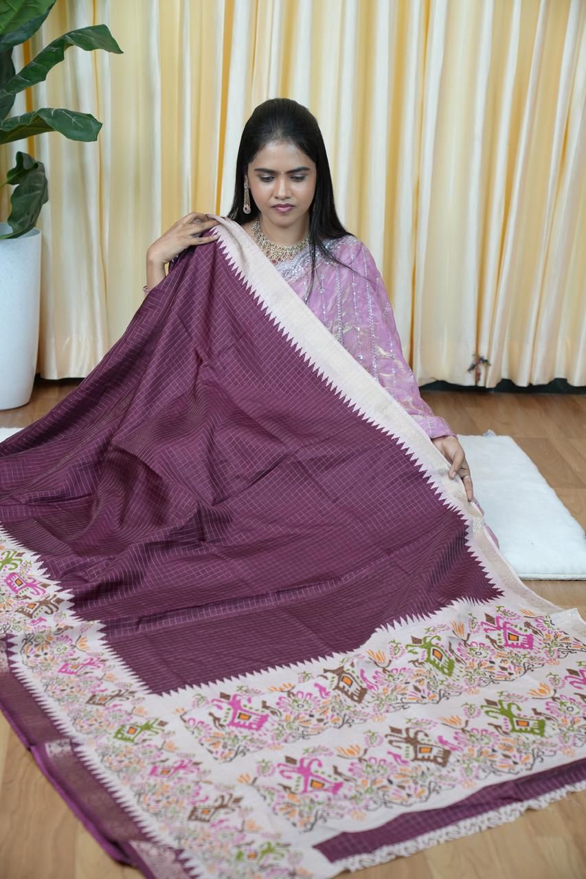 Handloom cotton silk saree🌈