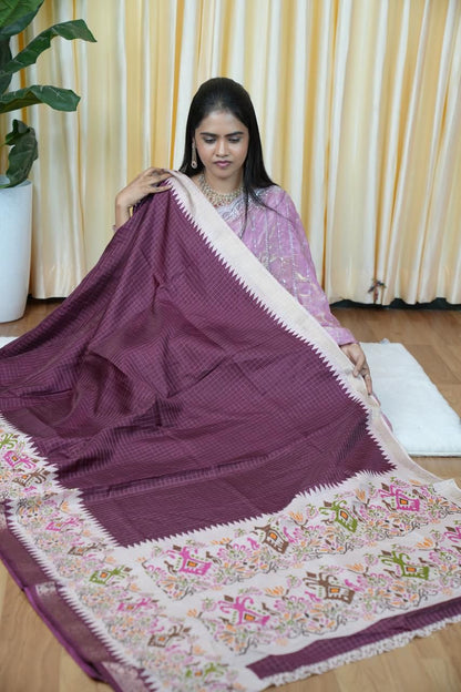 Handloom cotton silk saree🌈
