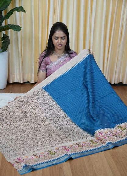 Handloom cotton silk saree🌈