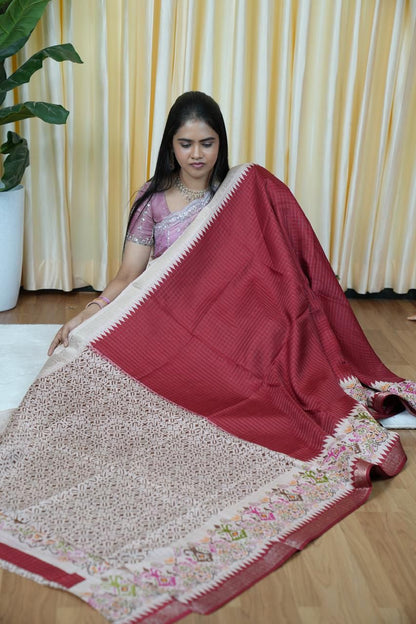 Handloom cotton silk saree🌈