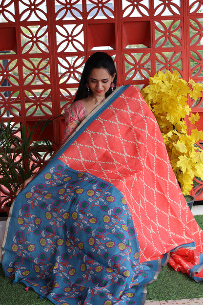 Linen cotton saree OFFER‼️😍😎