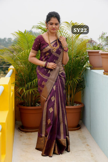 Semi soft silk saree 🥳