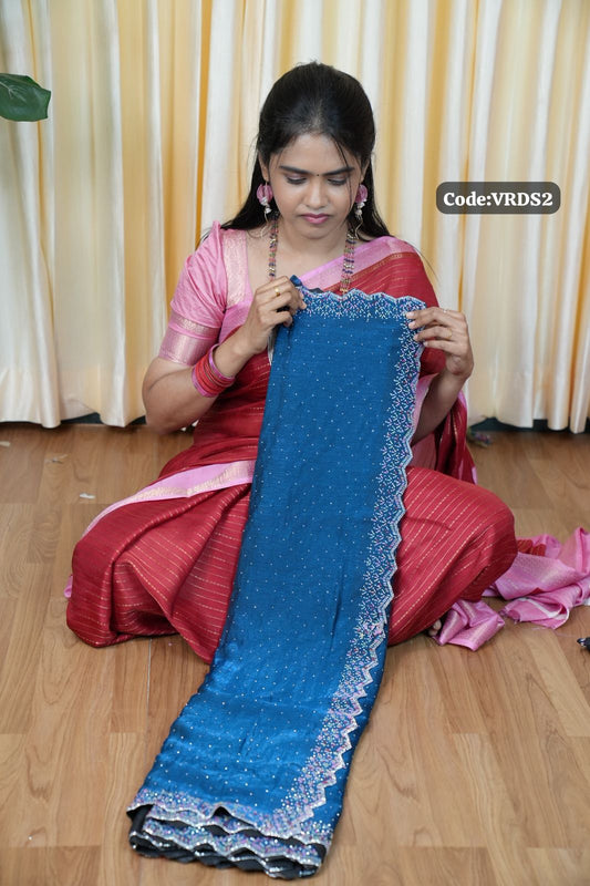 Fendy chiffon saree🥰😎📚