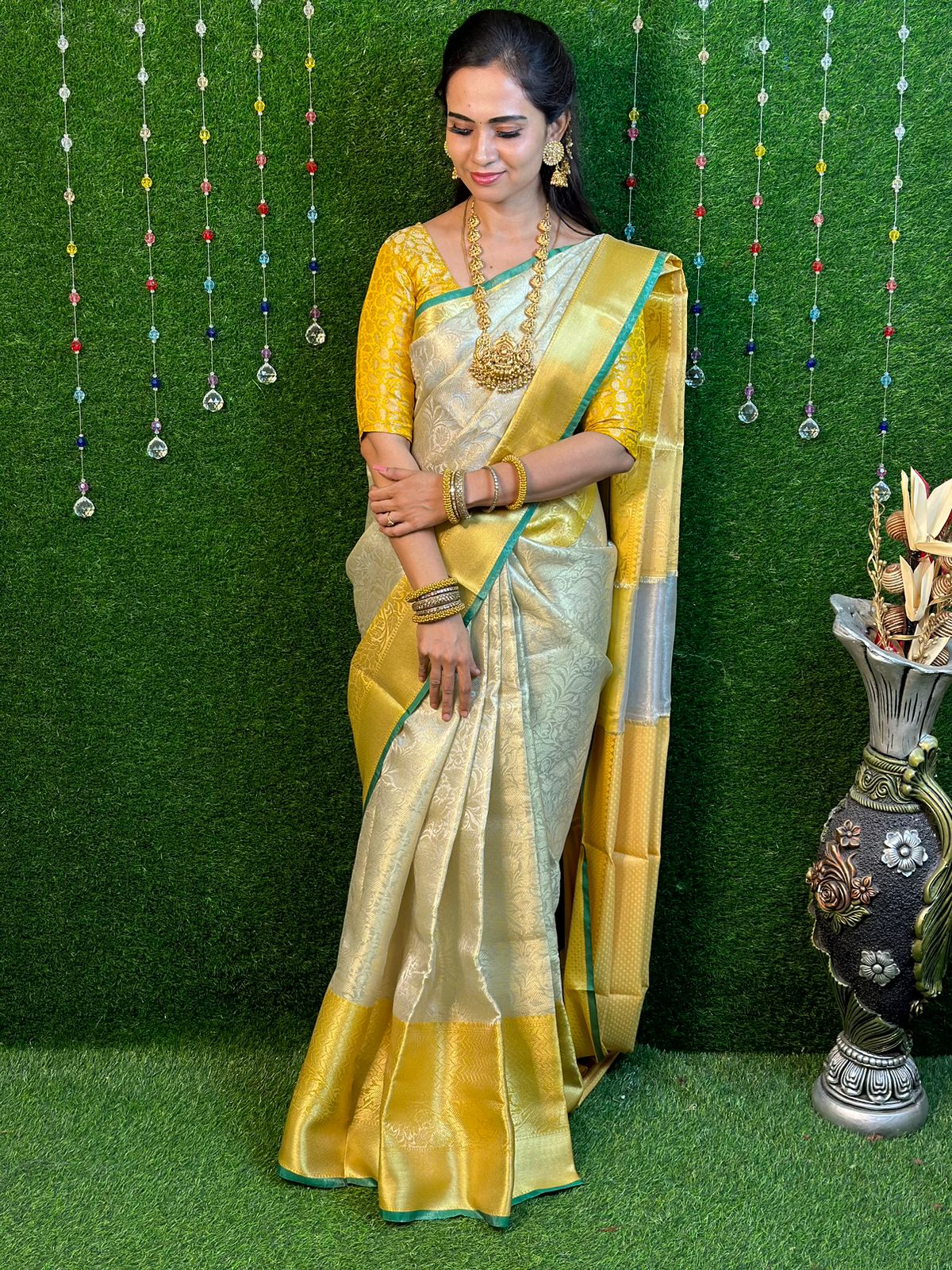 Sneha Prasanna in designer saree by Geetu designs! | Fashionworldhub