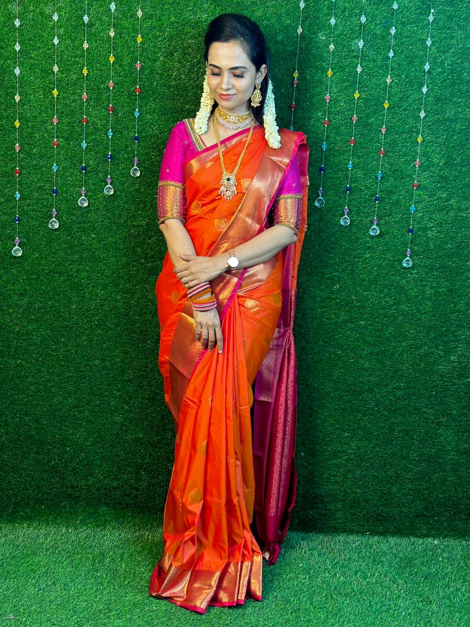 Kanchi semi silk saree.XXX