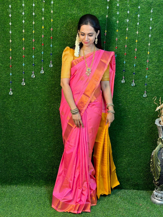 Kanchipuram semi soft silk saree