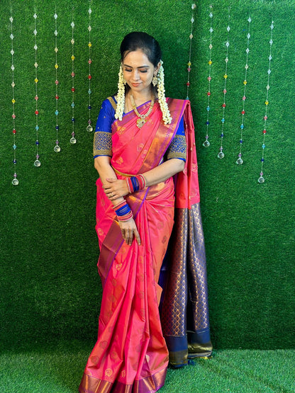 Semi Kanchi silk saree YYY