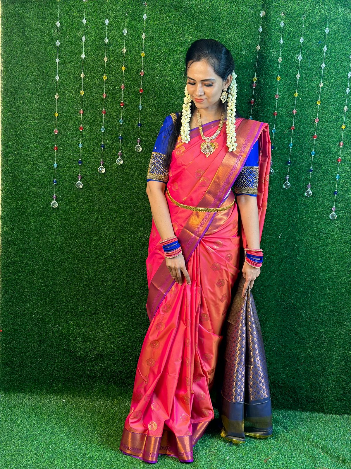 Semi Kanchi silk saree YYY